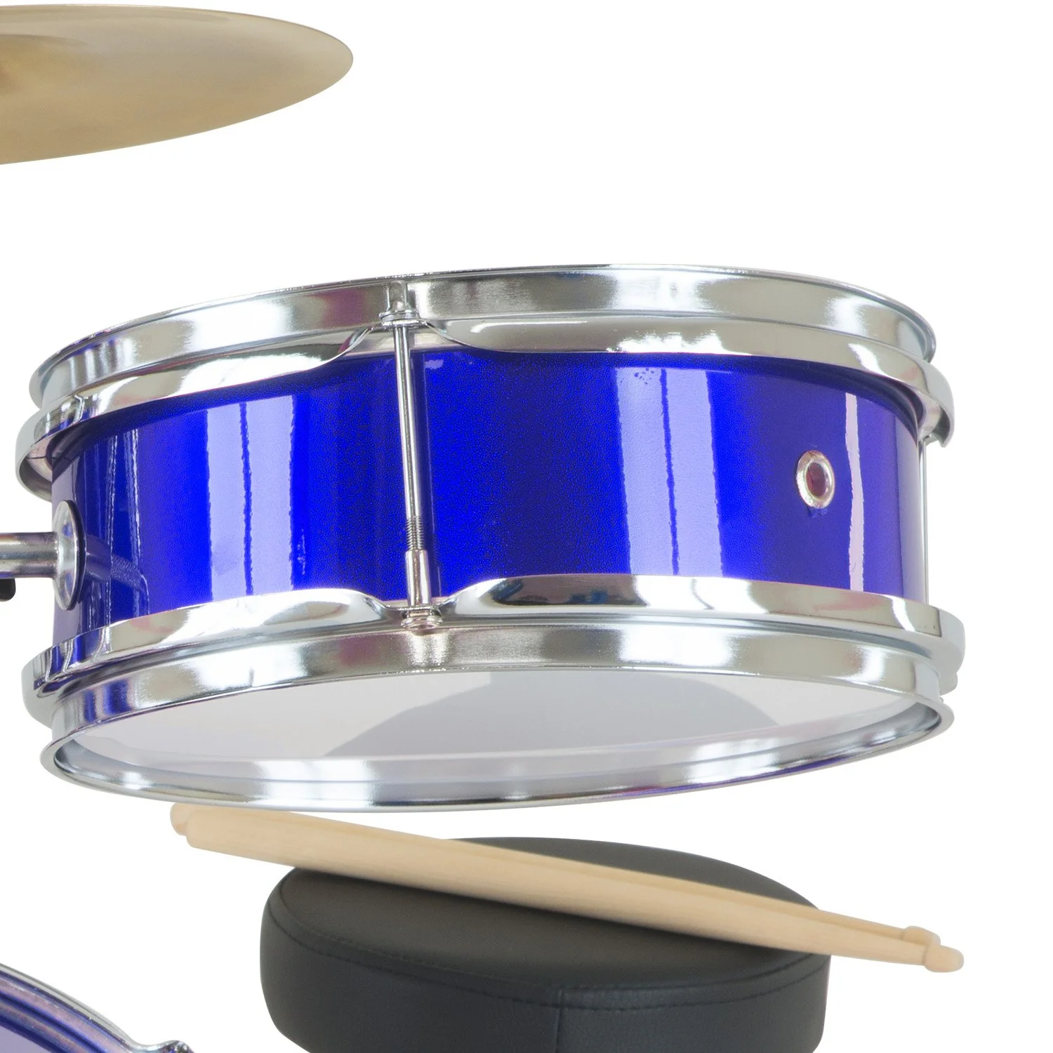 Karrera Childrens 4-Piece Drum Kit (Blue) - Image 5