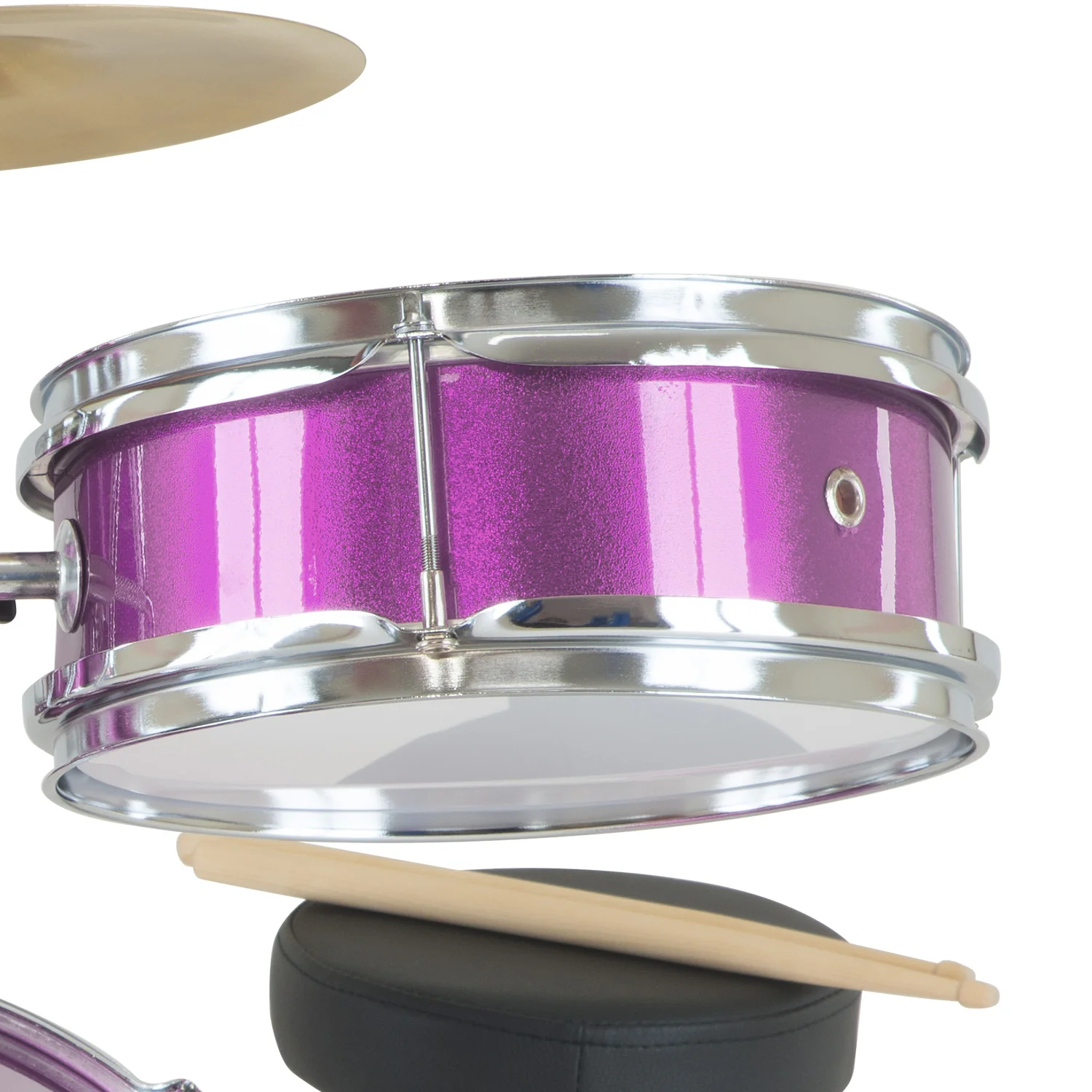 Karrera Childrens 4-Piece Drum Kit (Purple) - Image 5
