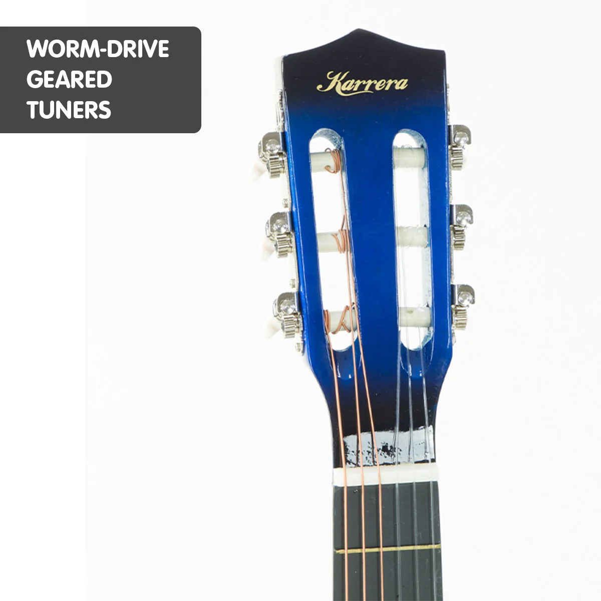 Karrera Childrens Acoustic Guitar Kids (Blue) - Image 5