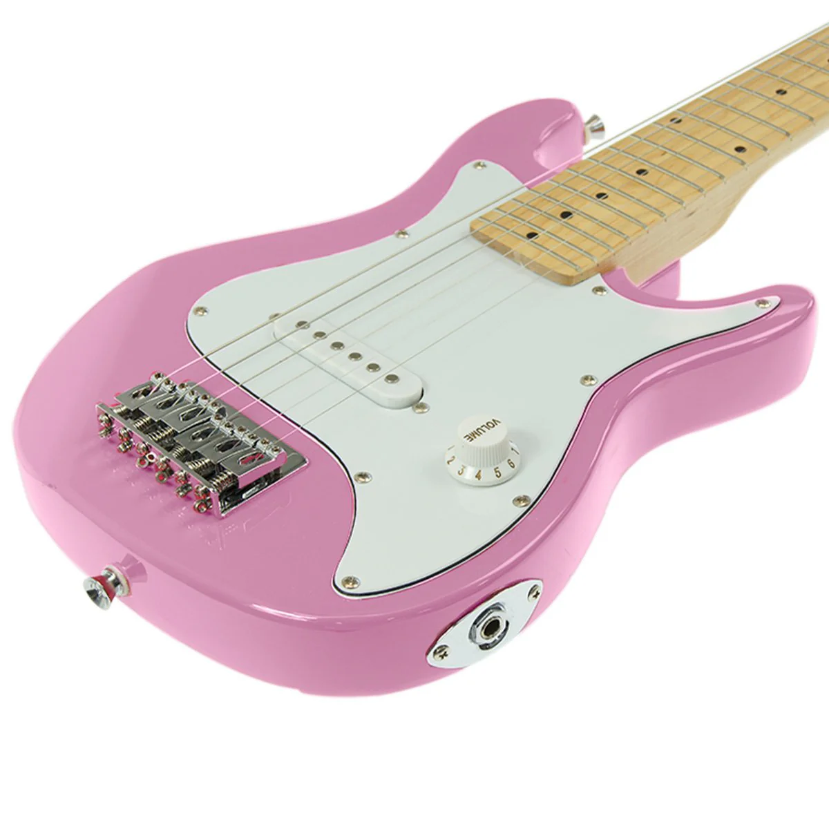 Karrera Electric Childrens Kids Guitar (Pink) - Image 3