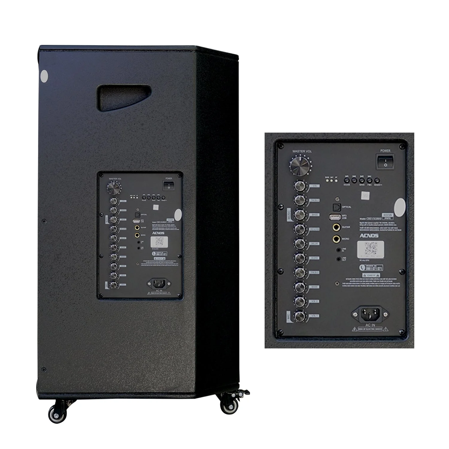 KBEATBOX CB-41NEO – 15" Big Box Karaoke Speaker System | 200W RMS | Wireless Mics - Image 3