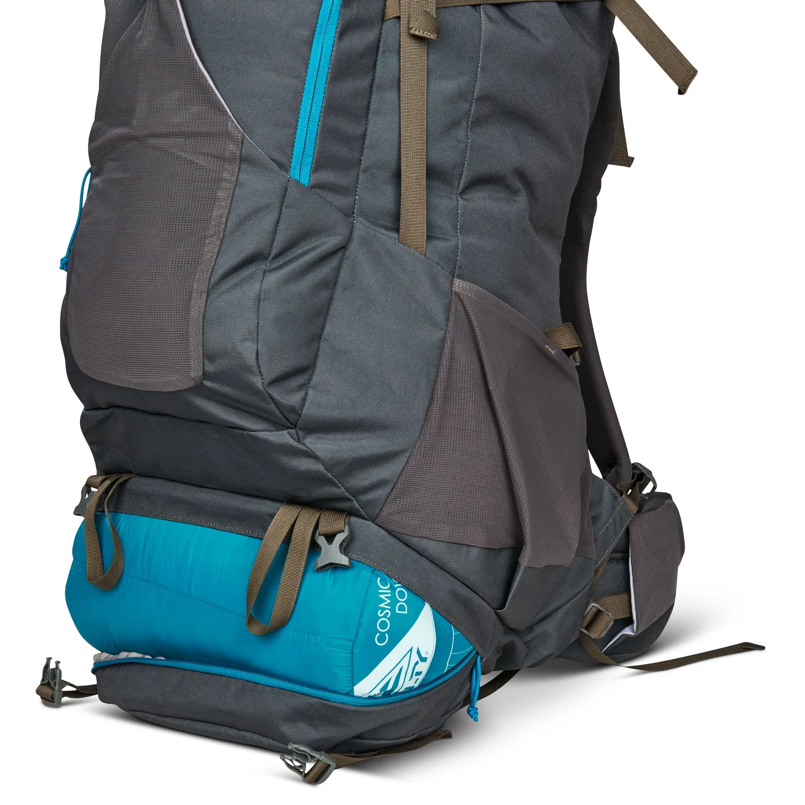 KELTY Asher 85L Backpack Bag Travel Hiking Camping Pack - Beluga/Stormy Blue - Image 2