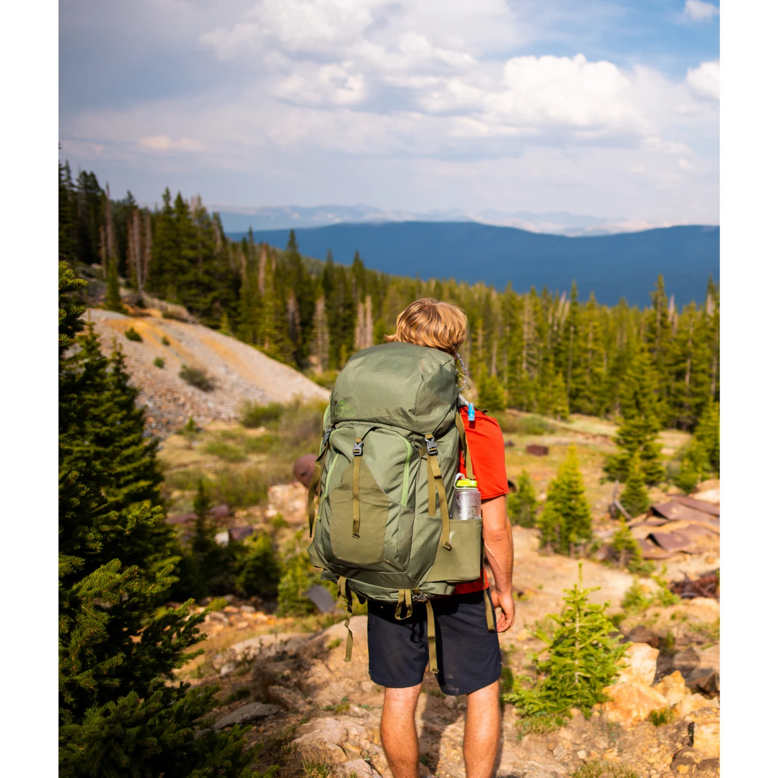 KELTY Asher Backpack Bag Travel Hiking Pack 85L (Winter Moss/Dill) - Image 9