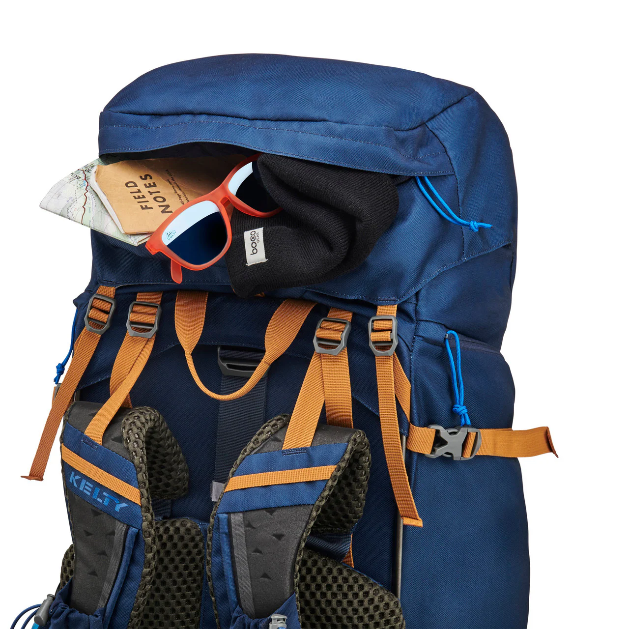 KELTY Glendale Pageant Backpack Bag Hiking Camping Travel Pack 85L (Blue/Cathay Spice) - Image 6