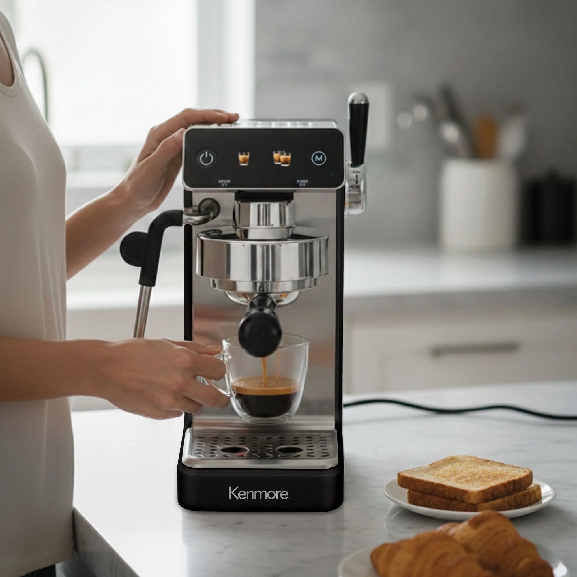 Kenmore Dualis Espresso Machine 1.2L Tank (Black) - Image 2