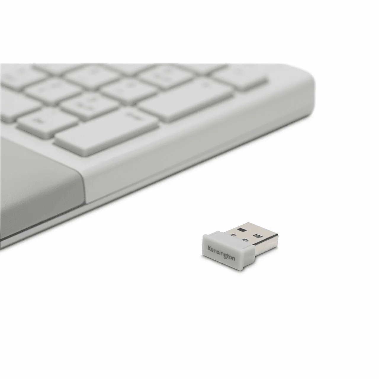 Kensington Dual Comfort Keyboard Split Keys Ergonomic Bluetooth|USB Wrist Rest Grey White - Image 5