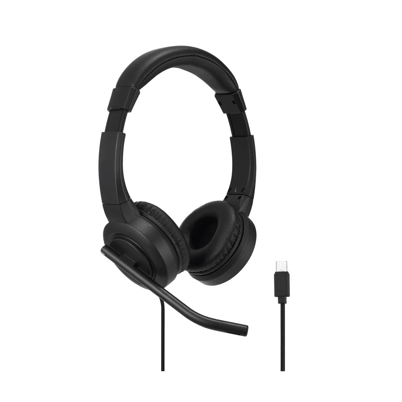 Kensington H1000 USB-C On-Ear Headset Headphones Black - Image 2