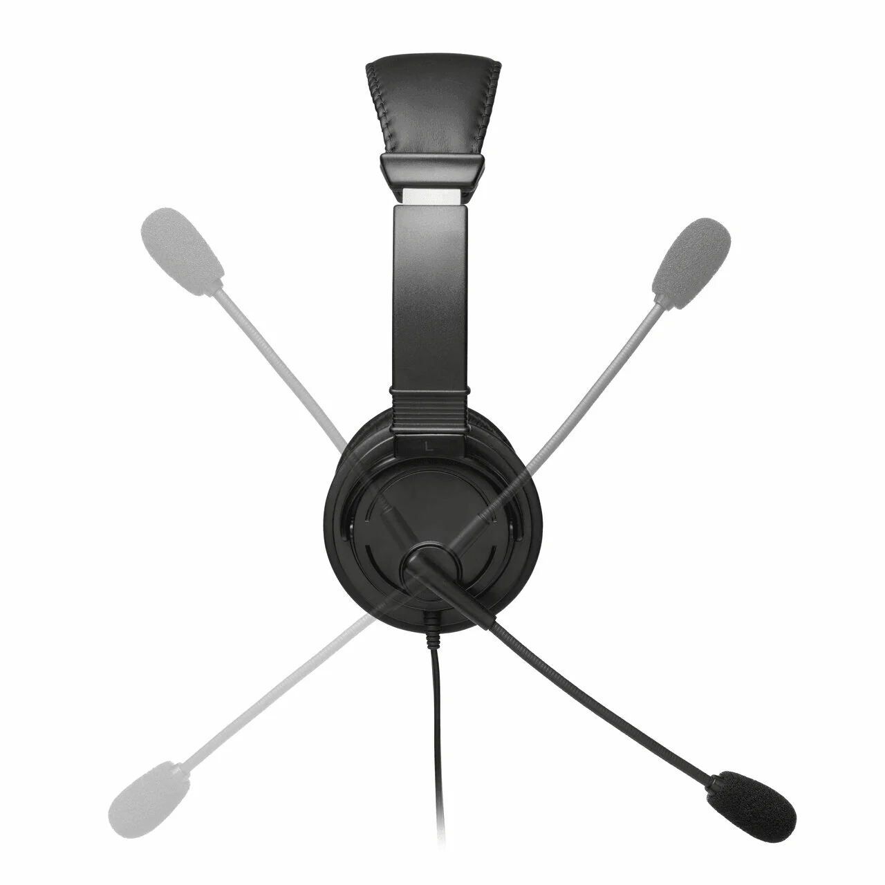 Kensington Hi-Fi USB Headphones Headset With Microphone Black - Image 2