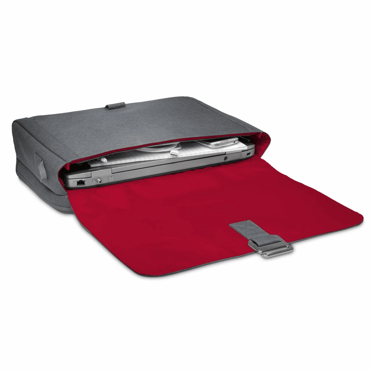 Kensington Metro Laptop Messenger Bag Grey - Image 4