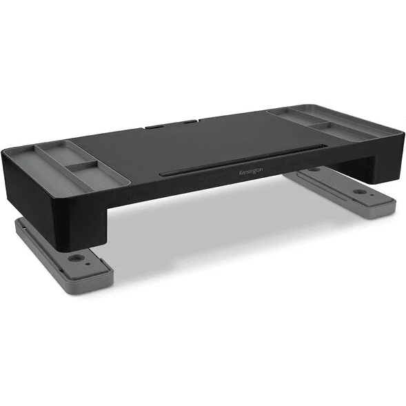 Kensington Monitor Stand Riser Stationery Compartments Organiser Cable Management - Image 3