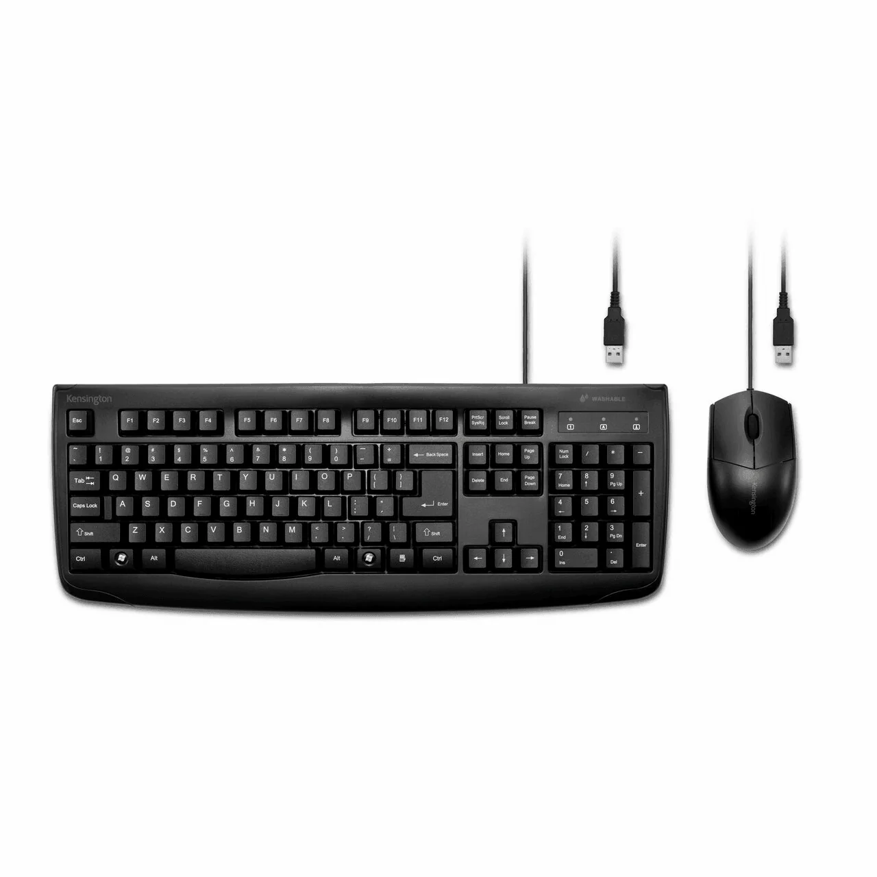 Kensington ProFit Wired Washable Keyboard Mouse Set Bundle Water Resistant - Image 2