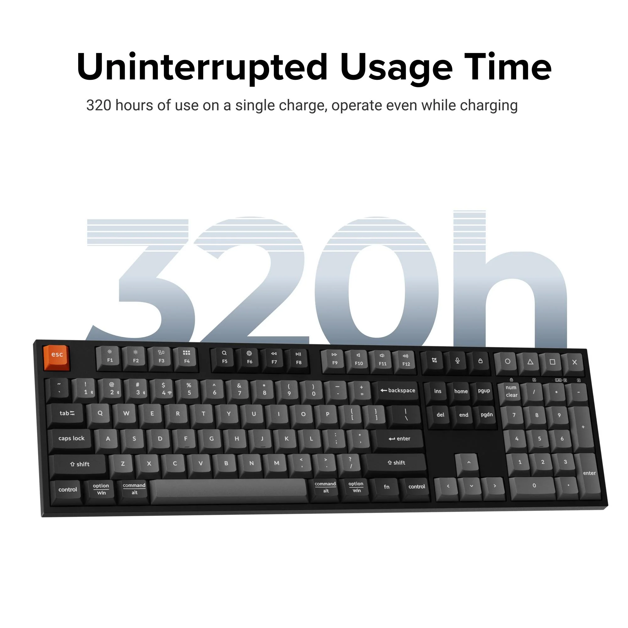 Keychron B36 Silent Keyboard and BM25 Silent Mouse Wireless Combo (Classic Black) - Image 4
