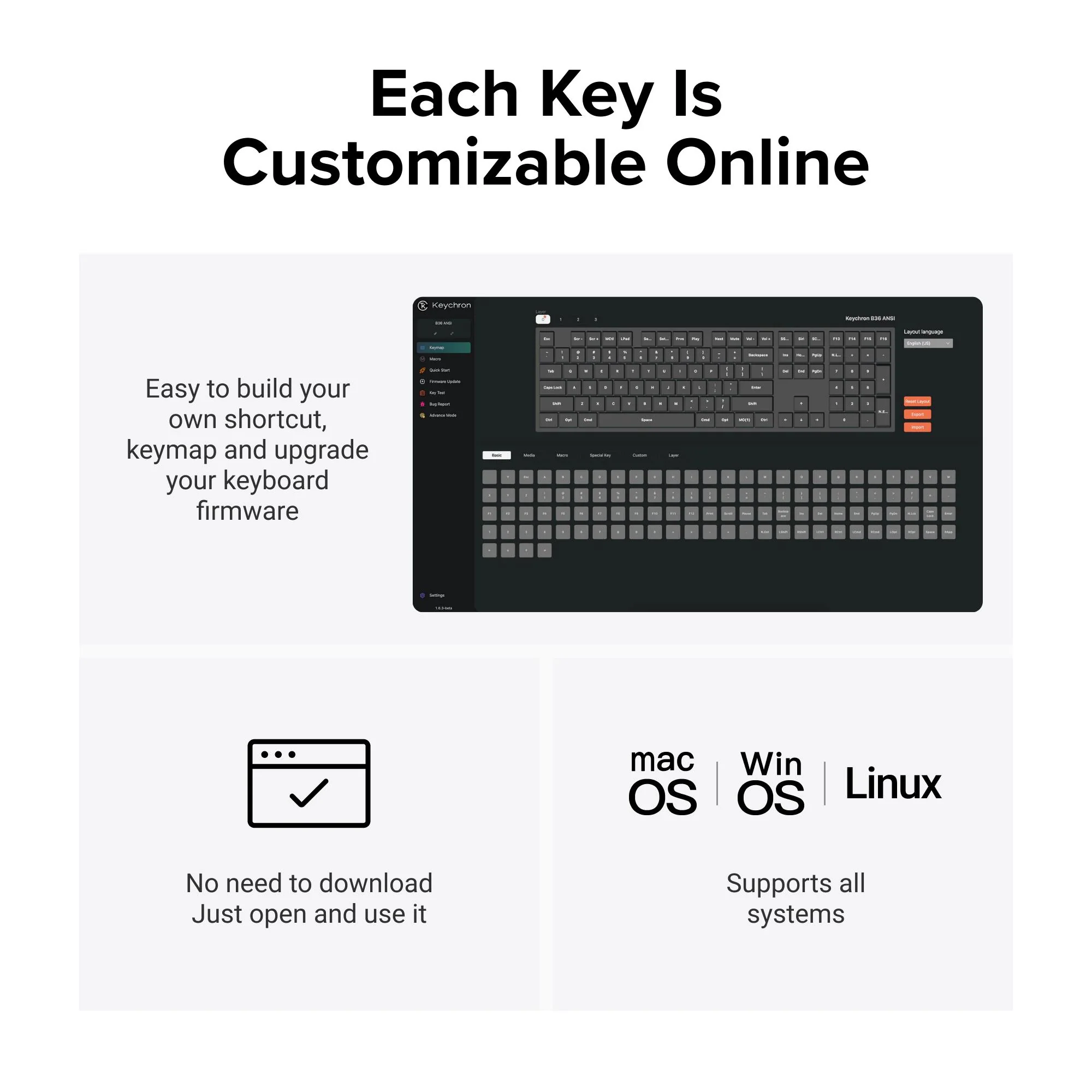 Keychron B36 Silent Keyboard and BM25 Silent Mouse Wireless Combo (Classic Black) - Image 5