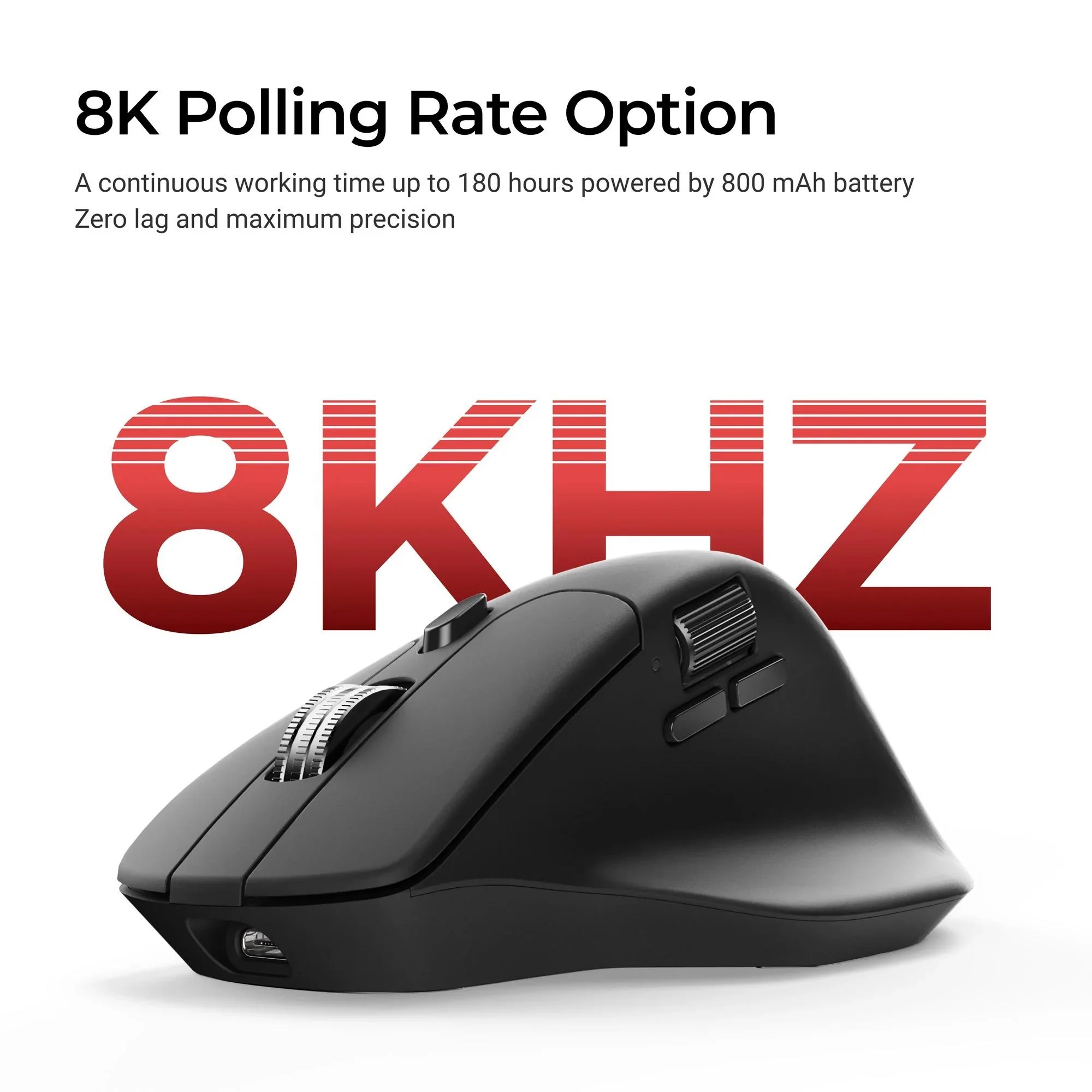 Keychron M6 PixArt 3311 1K Polling Rate Wireless Mouse - Black (Silent Micro Switch) - Image 6