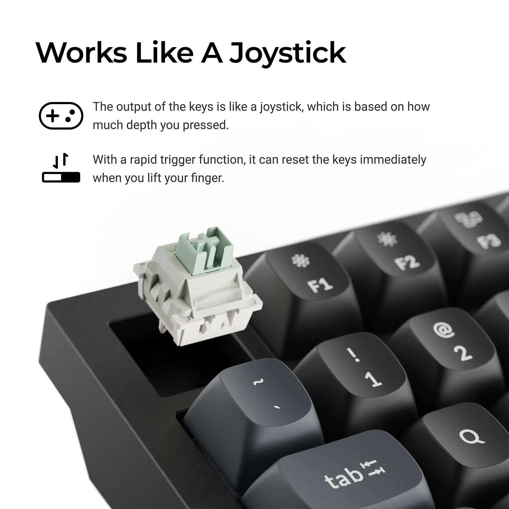 Keychron Q6 HE 8K TMR Aluminium Wired Magnetic Gaming Keyboard (White) - Image 2