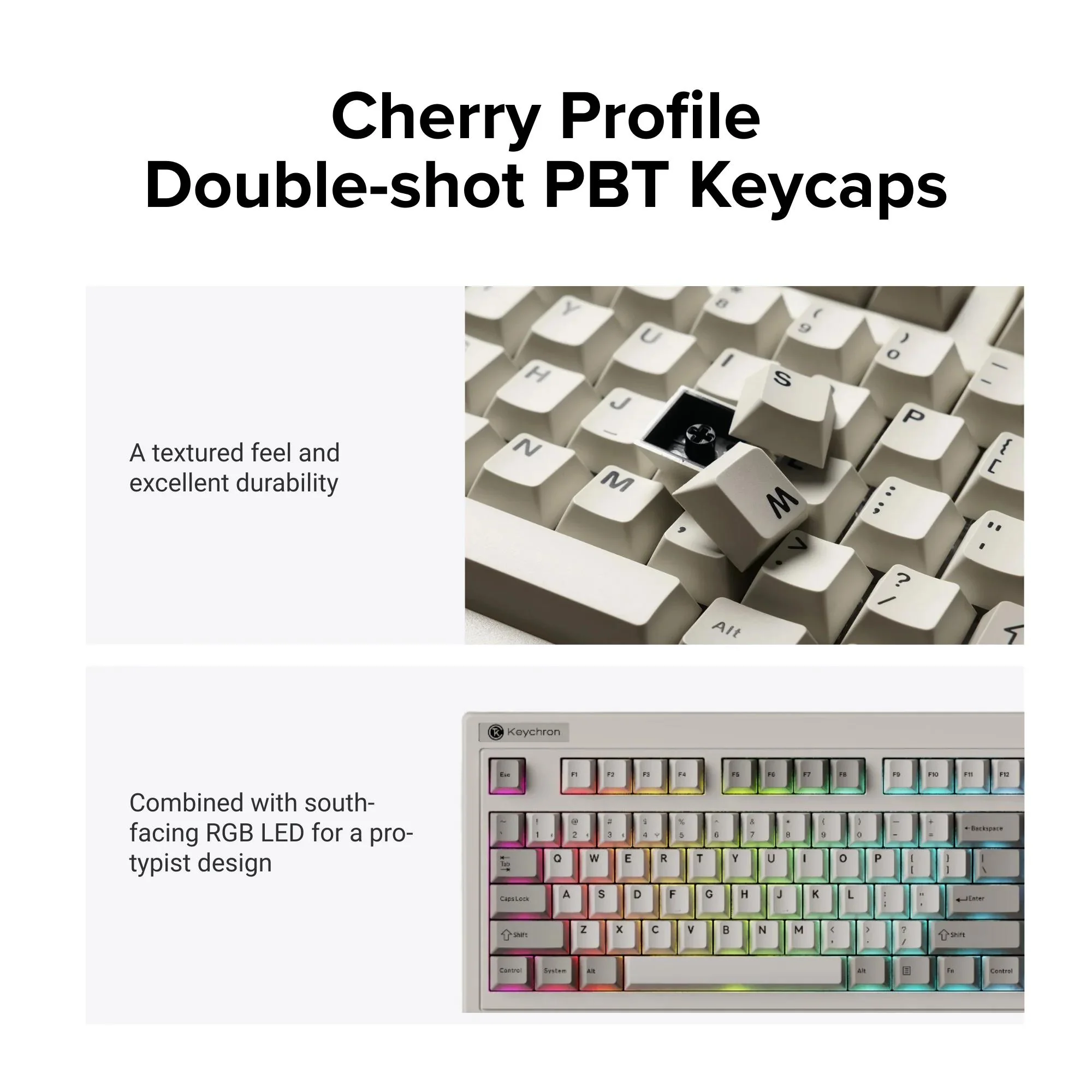 Keychron R6 Full Size Retro Hot-Swap Wireless Mechanical Keyboard (Brown Switch) - Image 2