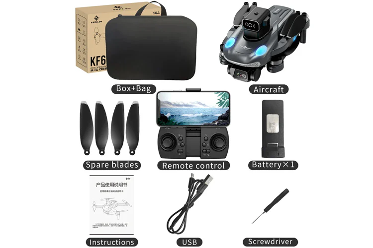 KFPLAN KF613 4K HD Dual Camera WiFi GPS FPV Drone - Image 4