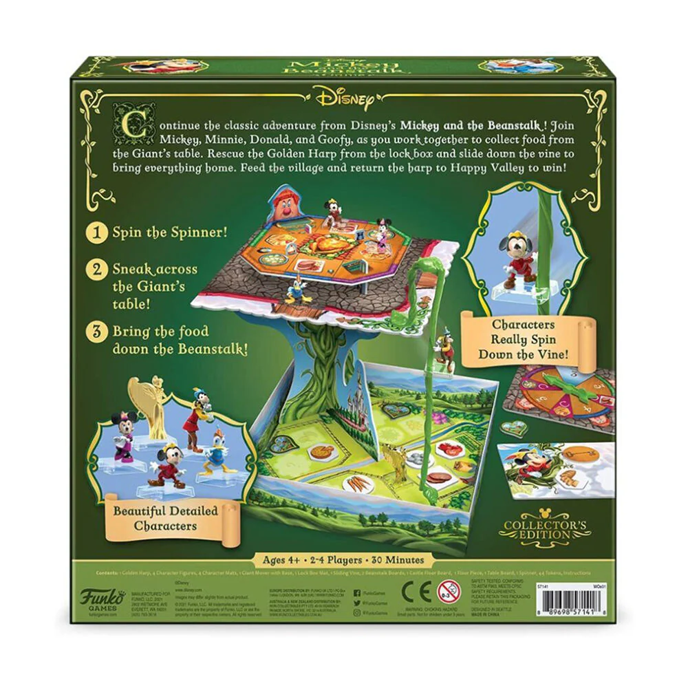 Kids Mickey & The Beanstalk Collector’s Cooperative Board Game 4y+ - Image 2
