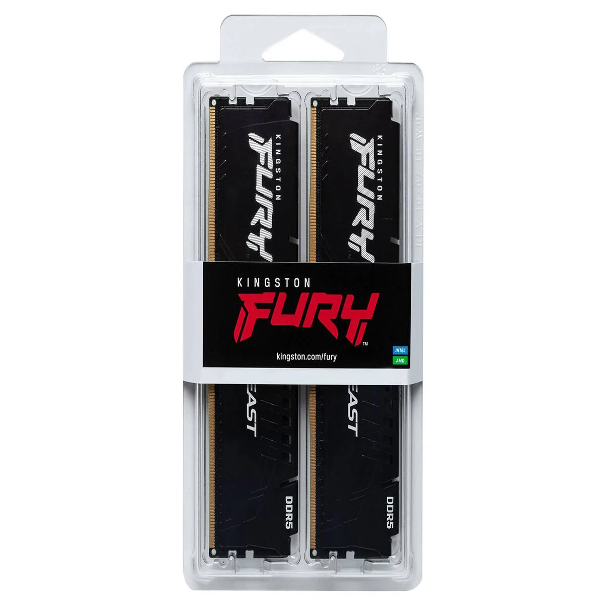 Kingston Fury Beast 16GB (2x8GB) 6000MT/s DDR5 RAM - Black - Image 3