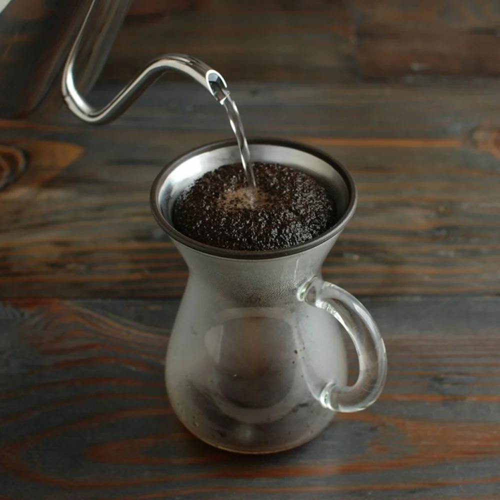 Kinto SCS-02 Coffee Glass Carafe 3-Piece Set 600ml with S/S Filter Holder - Image 3
