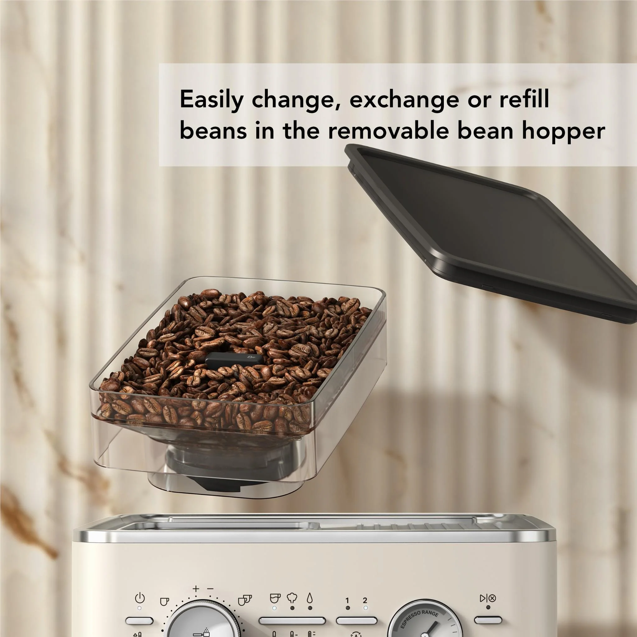 KitchenAid KES6551 Semi Automatic Espresso Machine with Burr Grinder (Porcelain) - Image 6