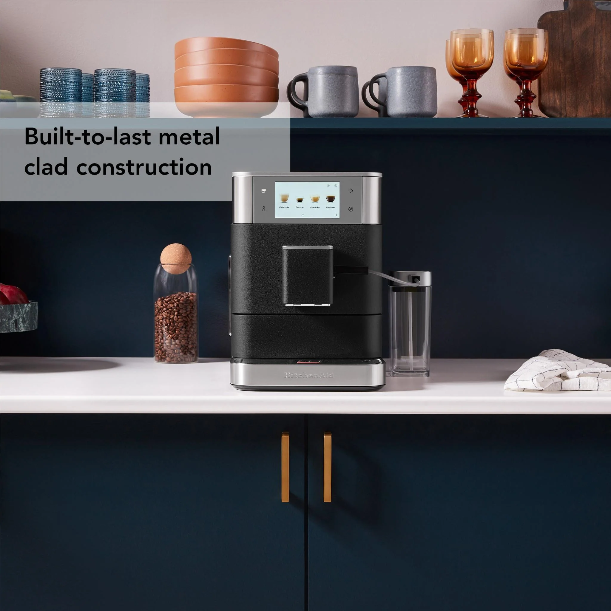 KitchenAid KF8 Fully Automatic Espresso Machine with Milk Container (Cast Iron) - Image 5