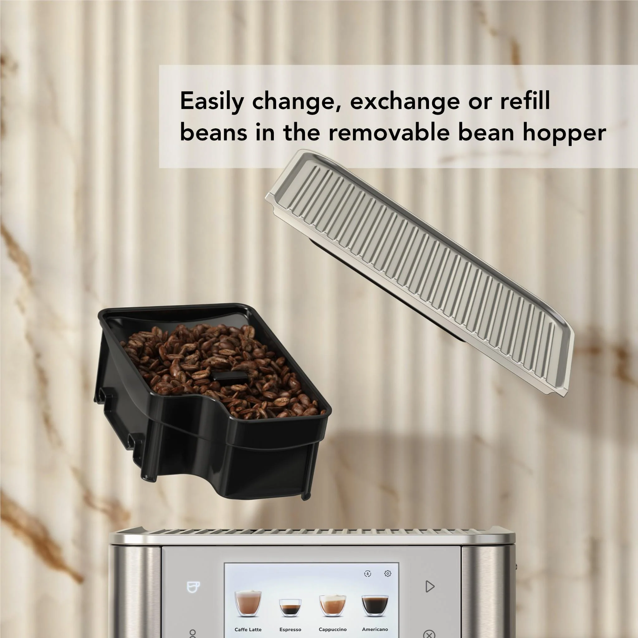 KitchenAid KF8 Fully Automatic Espresso Machine with Milk Container (Porcelain) - Image 4