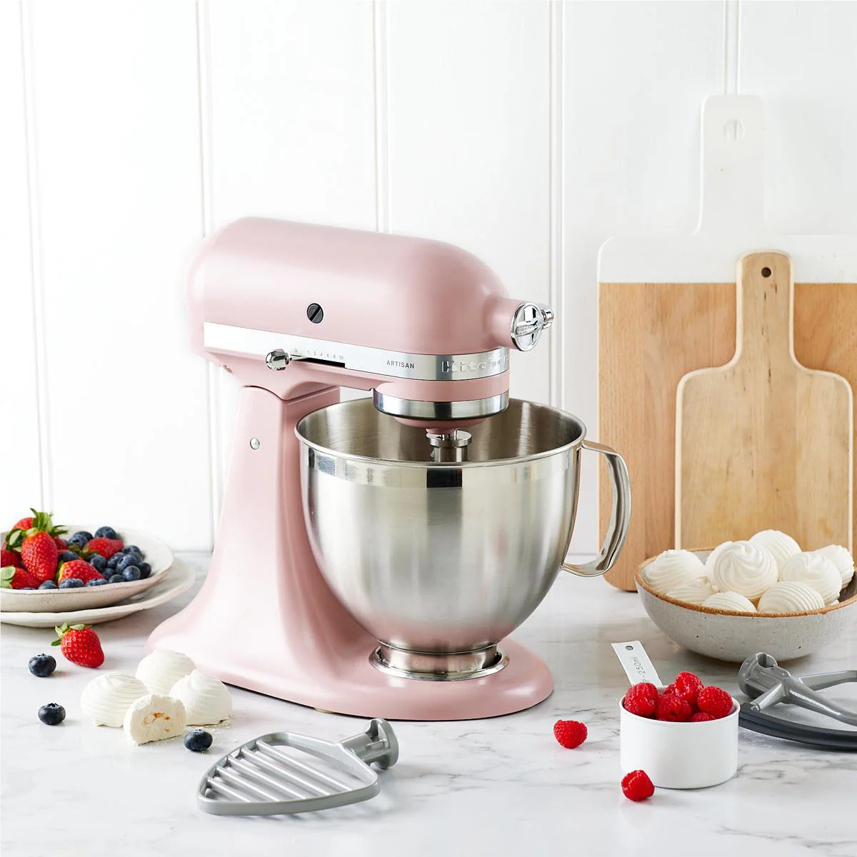 KitchenAid KSM195 4.8L Artisan Stand Mixer (Dried Rose) - Image 6