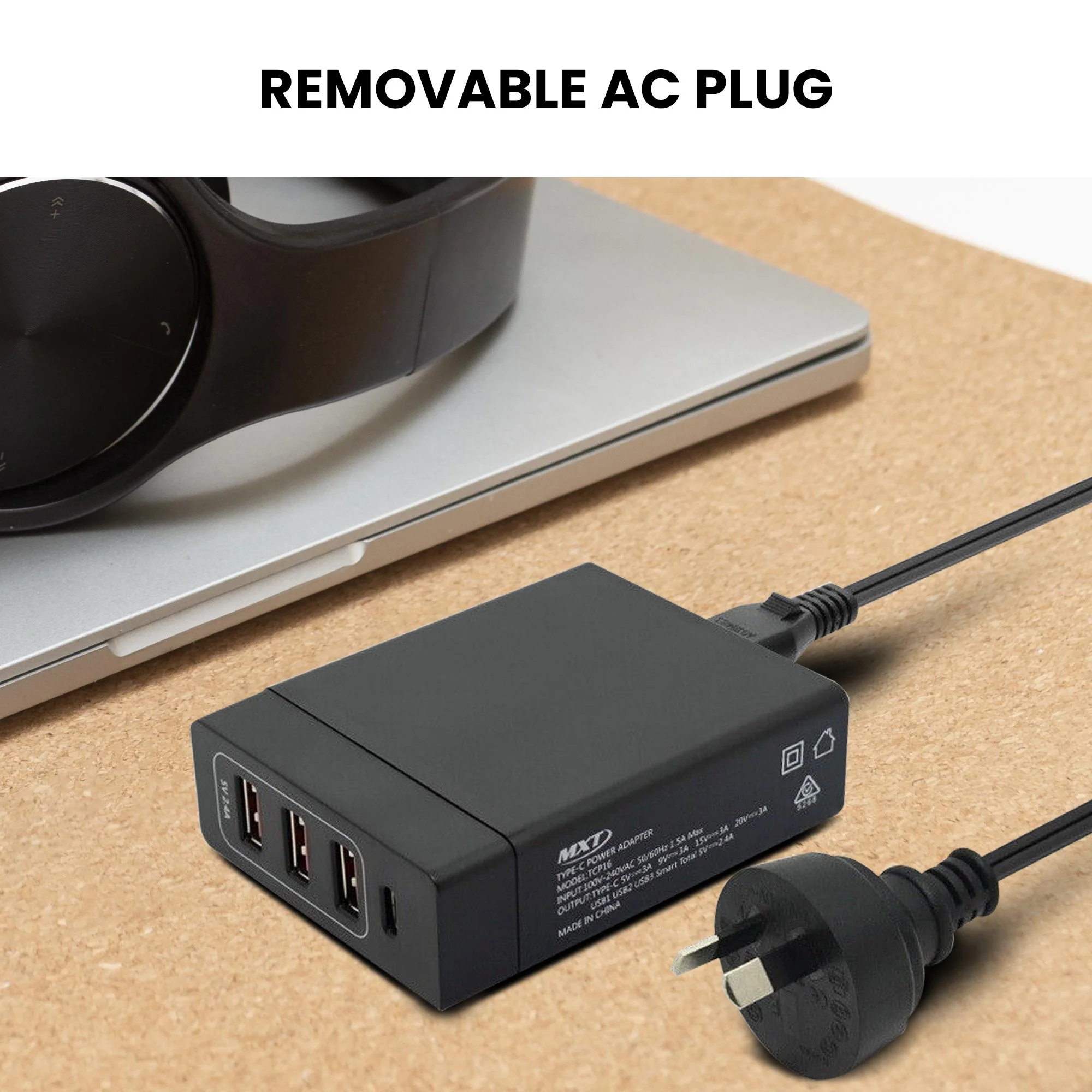 Klika MXT 72W Multi USB Port Travel Charger Station - Image 5