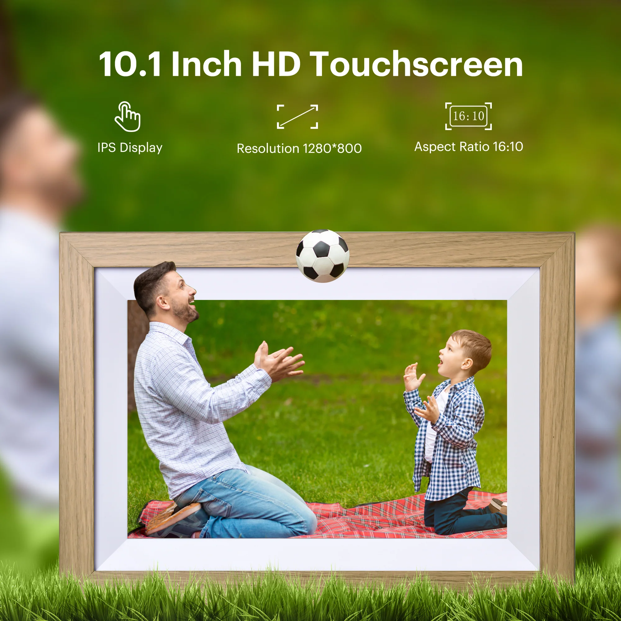 Kodak RCF-1012W 10,1" Classic Wooden Digital Photo Frame (Burlywood) - Image 9