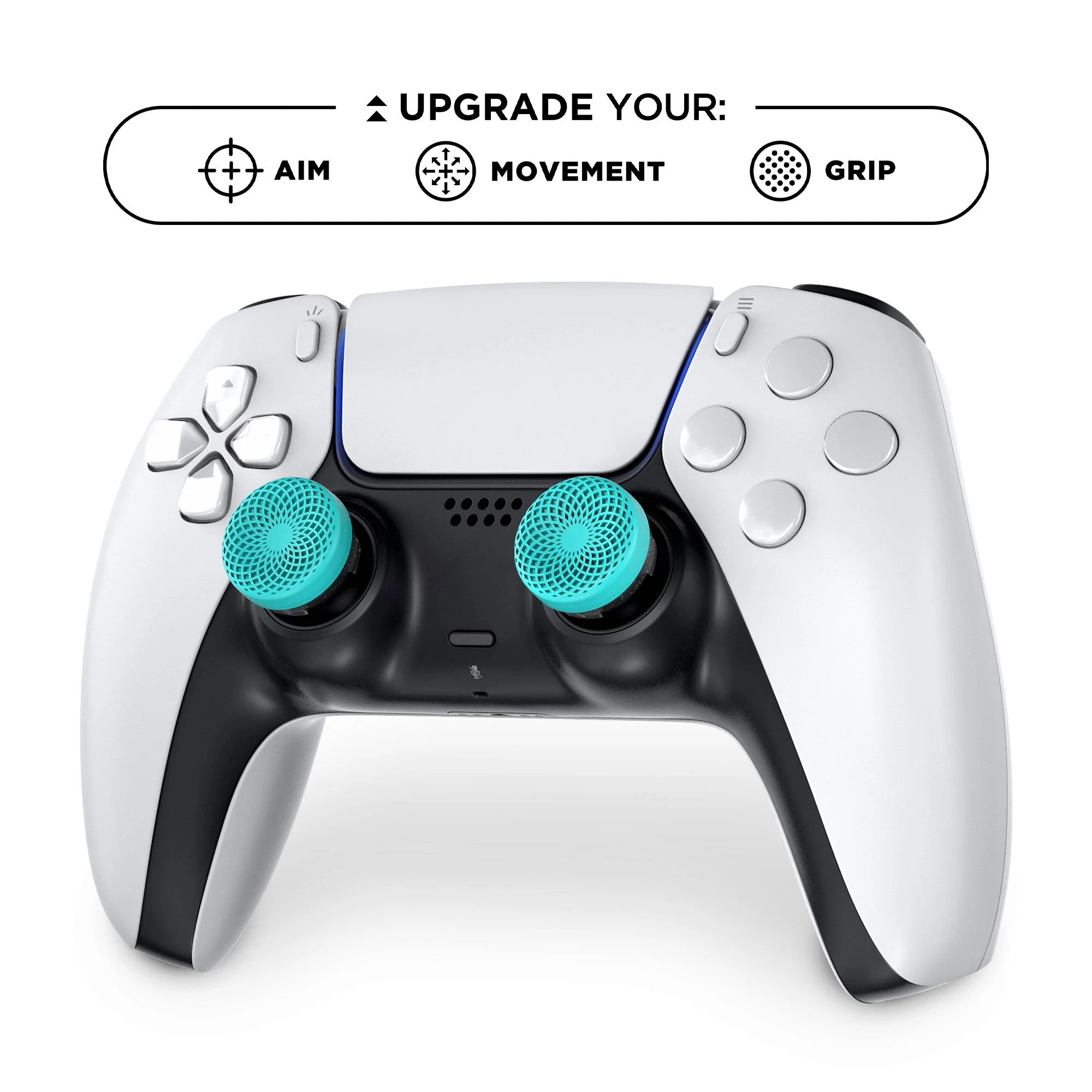KontrolFreak Action Lotus (Teal Blue/Clear) Kit for PlayStation - Image 6