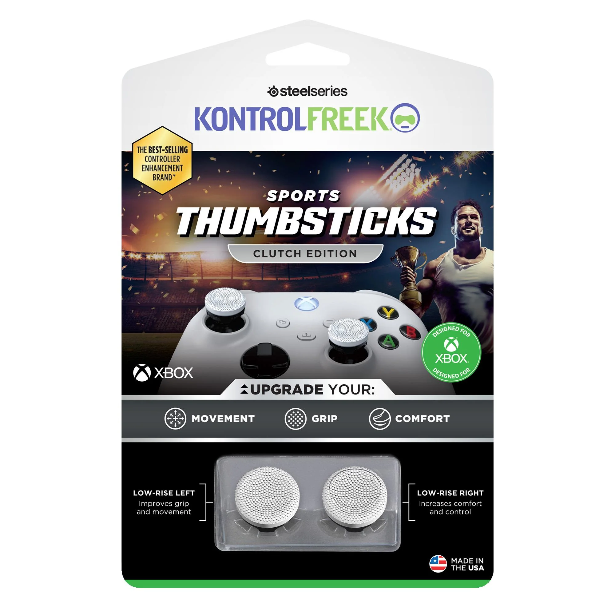 KontrolFreak Sports Clutch (White/Black) for Xbox Series X/S - Image 2