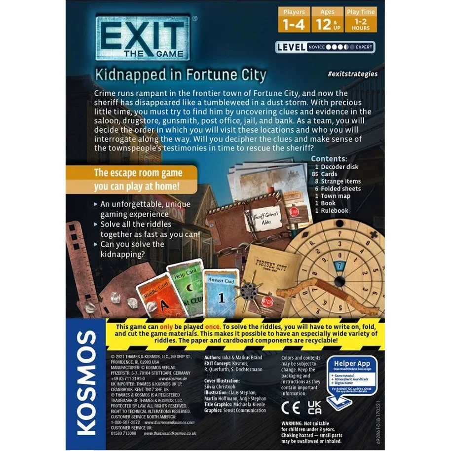 Kosmos Exit the Game The Dastardly Kidnapping in Fortune City Game - Image 2
