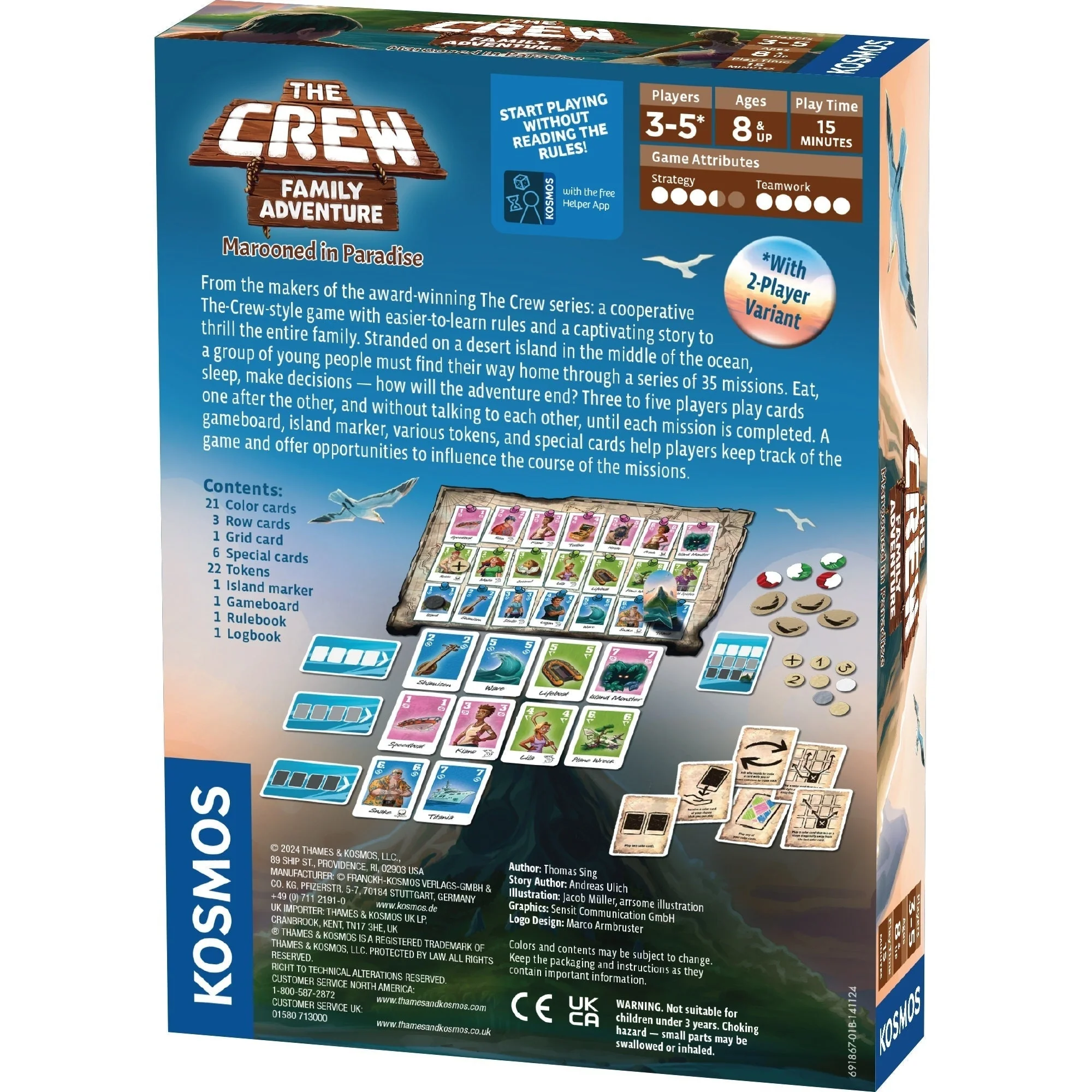 Kosmos The Crew Family Edition - Marooned in Paradise Game - Image 2
