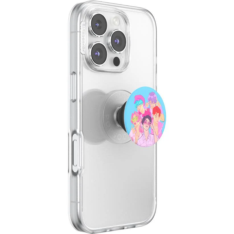 KPop Demon Hunters x PopSockets PopTop Adhesive and Chain Lite (Saja Boys) - Image 8