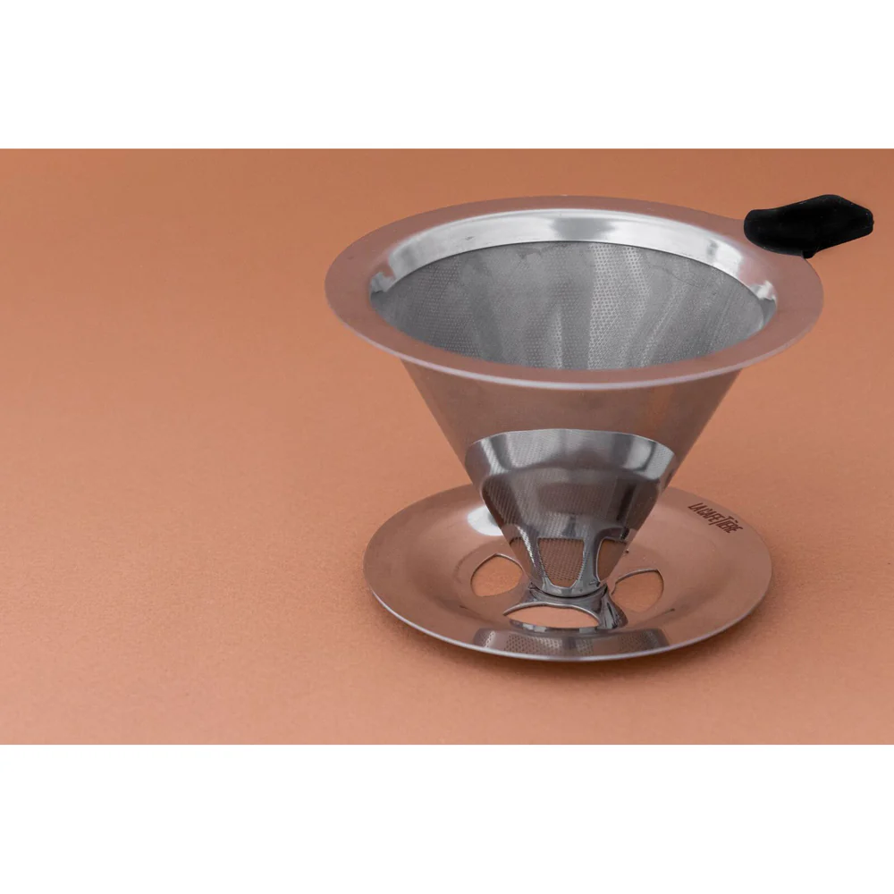 La Cafetiere 12cm Pour Over Stainless Steel Coffee Dripper (Silver) - Image 2