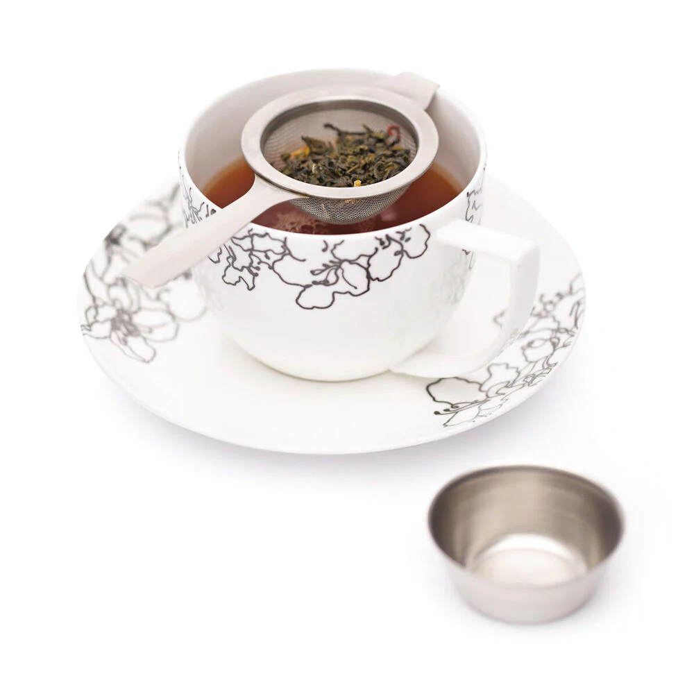 La Cafetiere 14cm Stainless Steel Tea Strainer with Stand (Silver) - Image 5