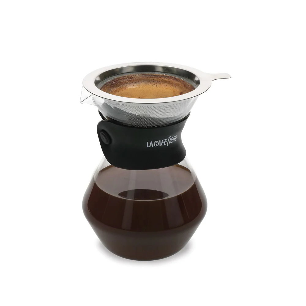 La Cafetiere 15cm/400ml 3-Cup Glass Coffee Dripper & Carafe Set - Image 5