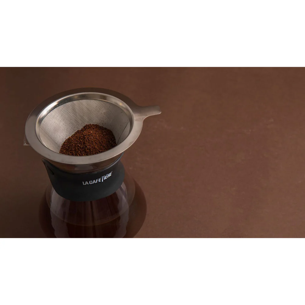 La Cafetiere 15cm/400ml 3-Cup Glass Coffee Dripper & Carafe Set - Image 7
