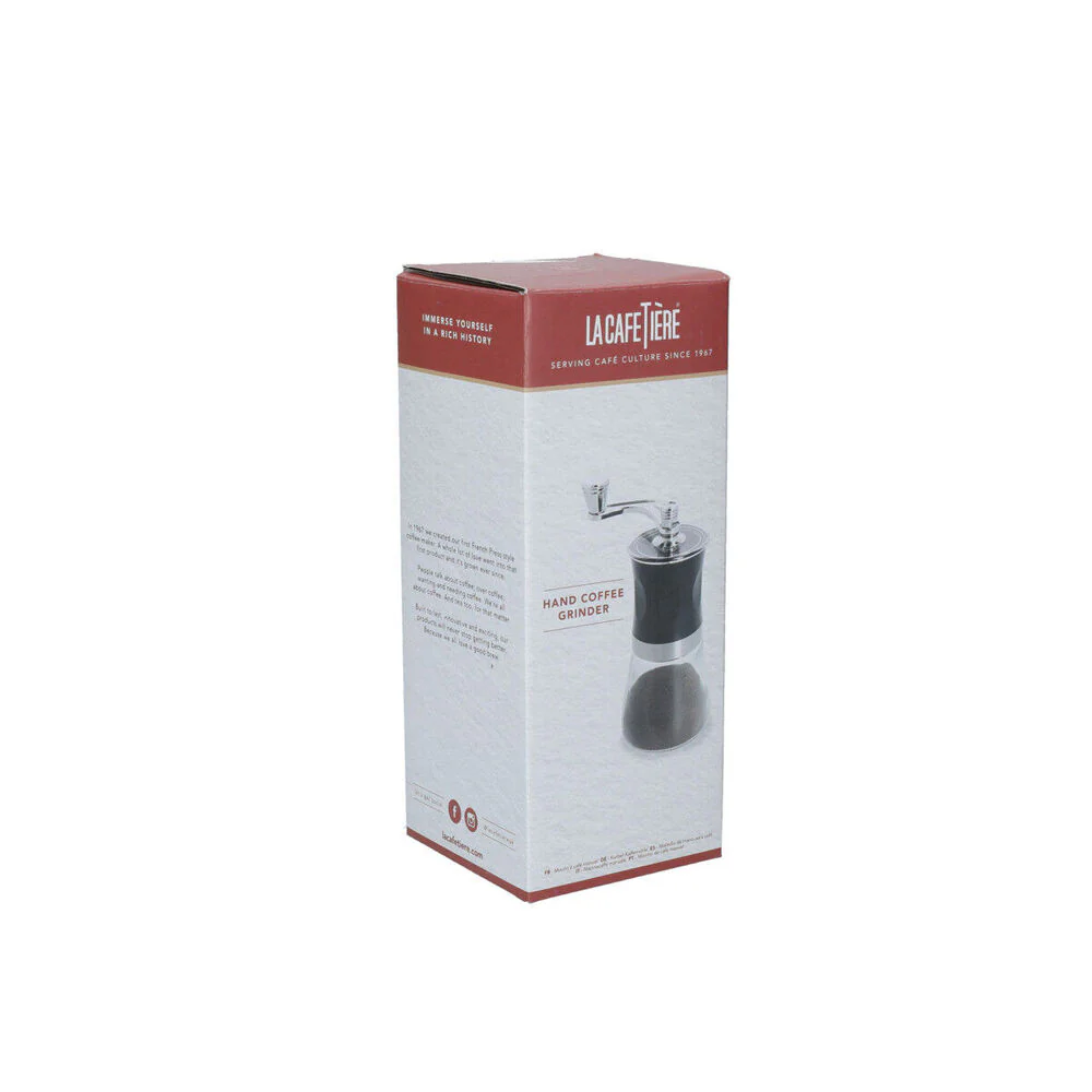 La Cafetiere 19.5cm Manual Stainless Steel Coffee Grinder Black - Small - Image 6
