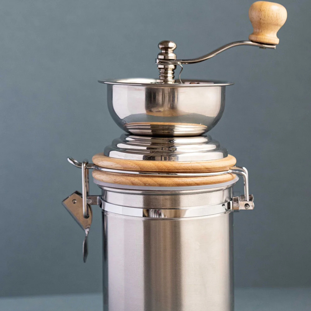 La Cafetiere 25cm Manual Stainless Steel Coffee Grinder (Silver) - Image 3