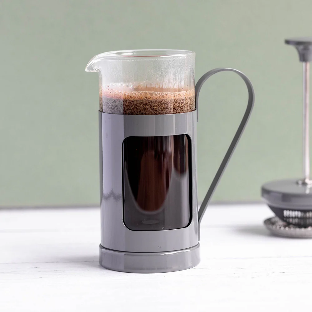 La Cafetiere Monaco 3-Cup 350ml SS/Glass French Press (Cool Grey) - Image 5
