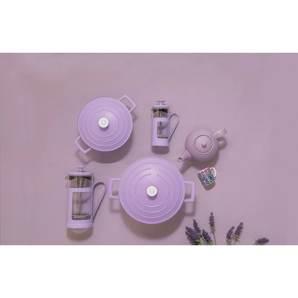 La Cafetiere Monaco 3-Cup 350ml SS/Glass French Press (Lavender) - Image 2