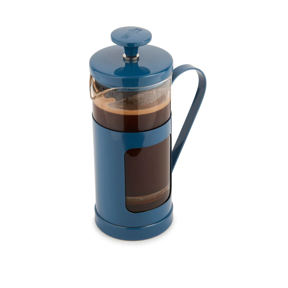 La Cafetiere Monaco 3-Cup 350ml SS/Glass French Press (Navy) - Image 3