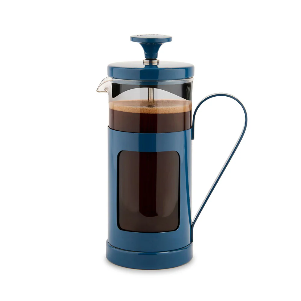 La Cafetiere Monaco 3-Cup 350ml SS/Glass French Press (Navy) - Image 4