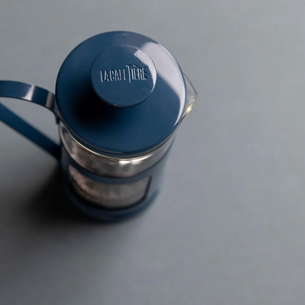 La Cafetiere Monaco 3-Cup 350ml SS/Glass French Press (Navy) - Image 6