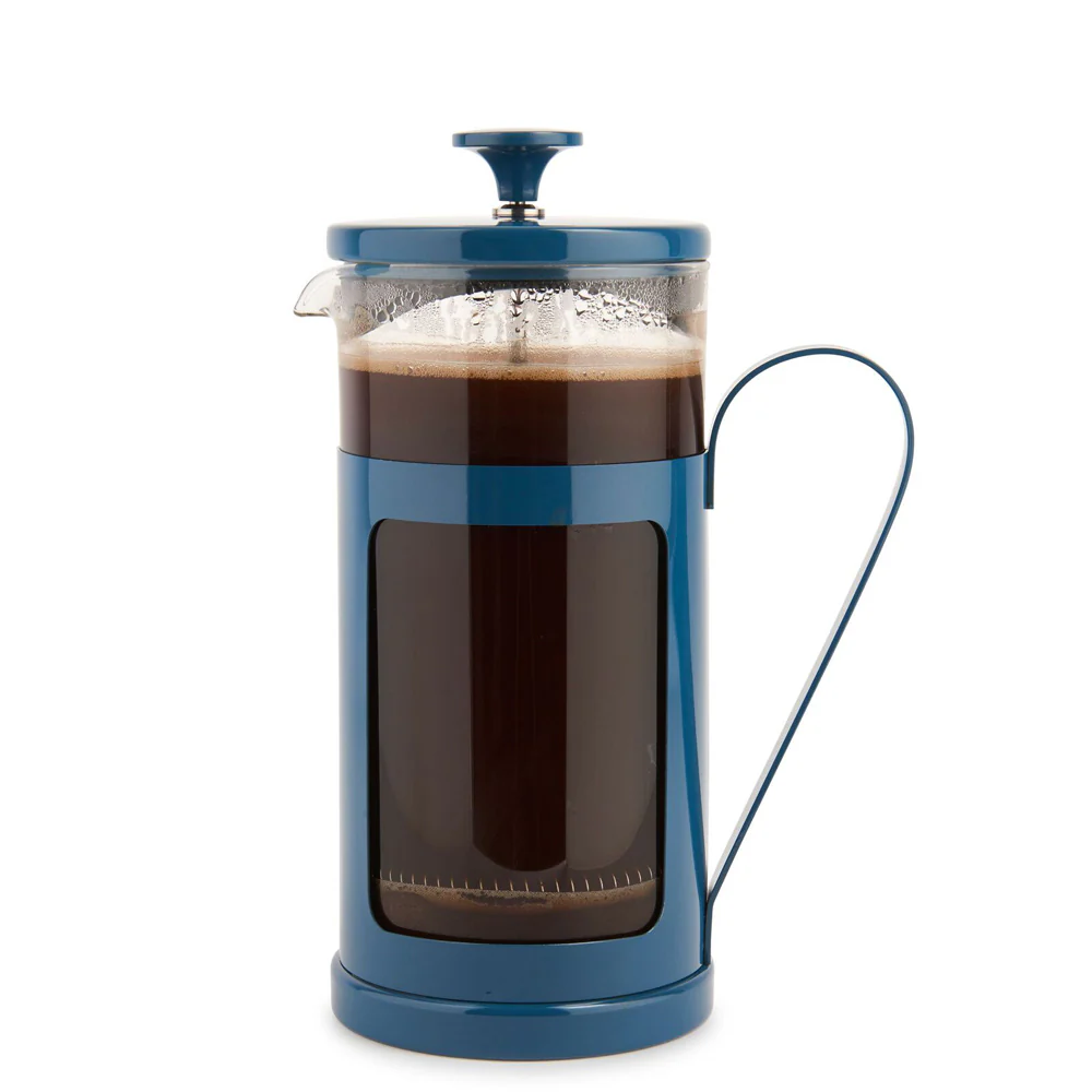 La Cafetiere Monaco 8-Cup 1L Stainless Steel Glass French Press (Navy) - Image 3