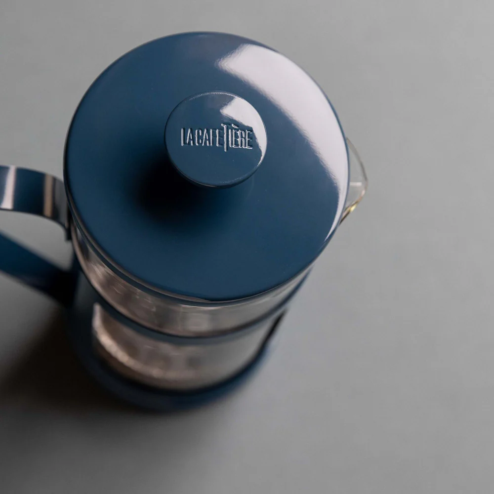 La Cafetiere Monaco 8-Cup 1L Stainless Steel Glass French Press (Navy) - Image 6