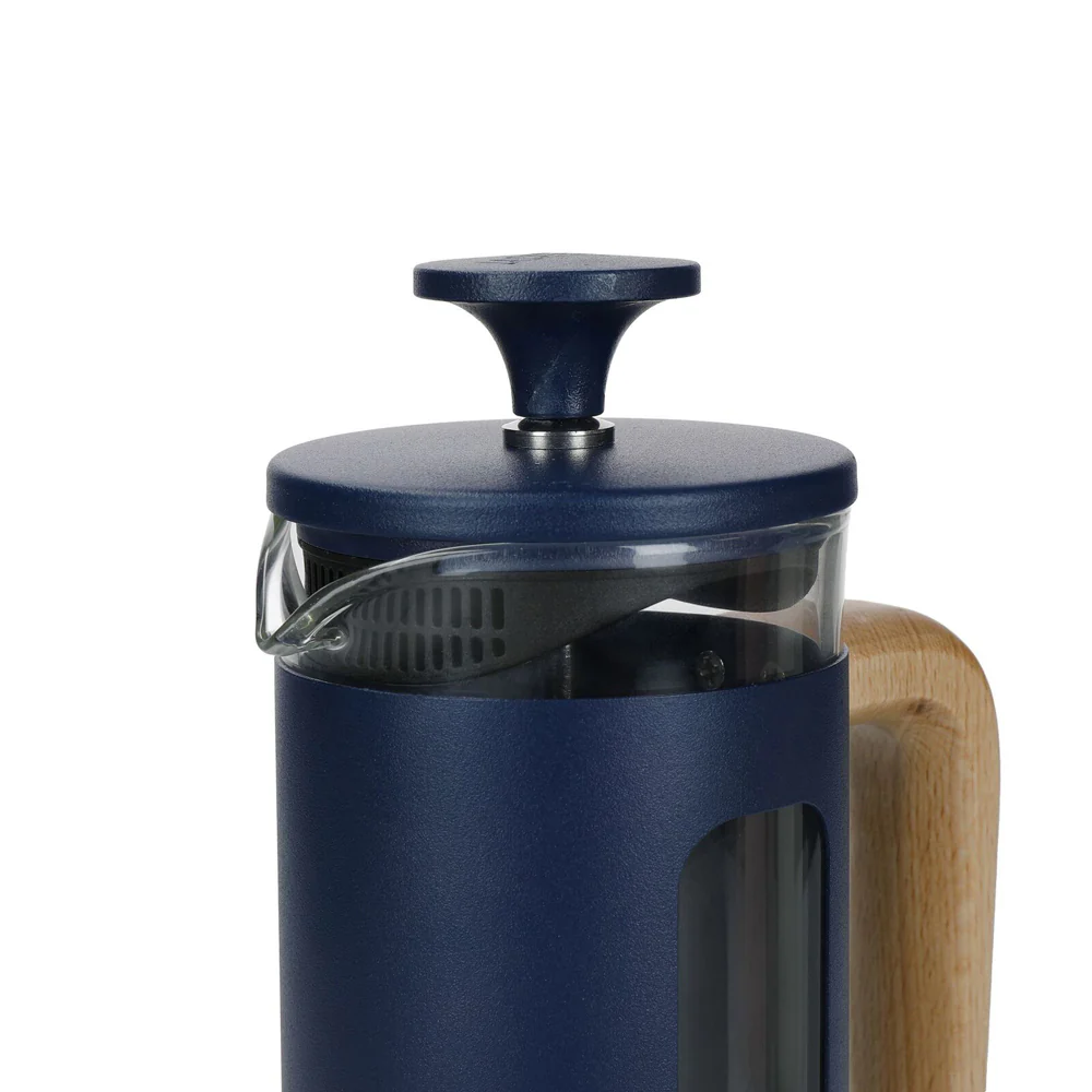 La Cafetiere Pisa 3-Cup 350ml Stainless Steel/Glass French Press (Navy) - Image 2