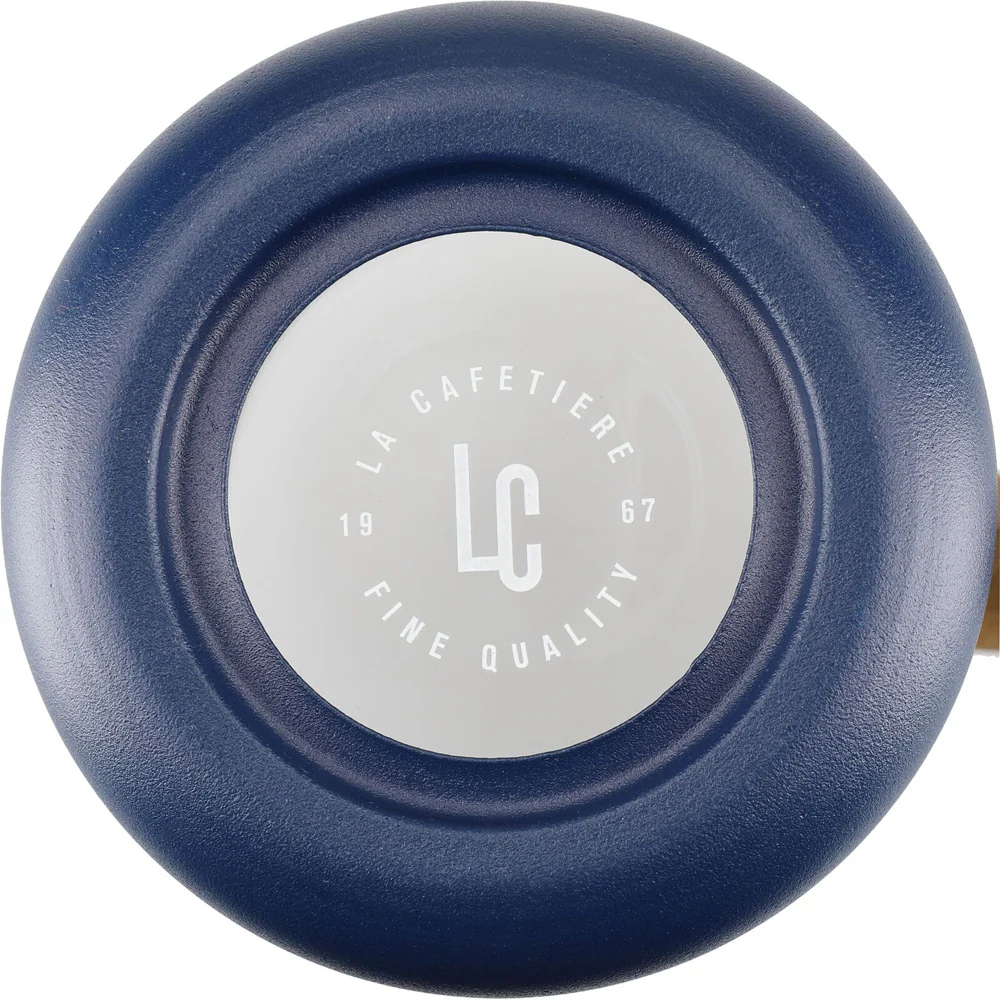 La Cafetiere Pisa 3-Cup 350ml Stainless Steel/Glass French Press (Navy) - Image 5